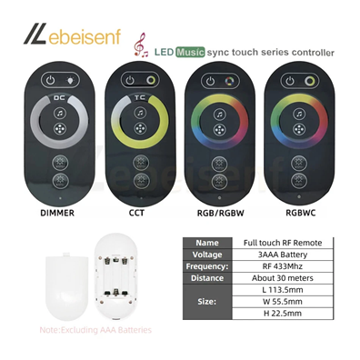 LED Music Sync Touch Series Controller (RGB / Sound-Activated) - Image 4